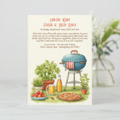 レイバー・デイ　ピザ＆ビール　パーティ招待　- 愛国的な - 招待状 (スタンド正面)