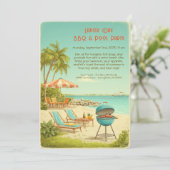 レイバー・デイ ヴィンテージ BBQ & プールパーティー ご招待 招待状 (スタンド正面)