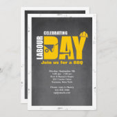 レイバー・デーのお祝い招待状 招待状 (正面/裏面)