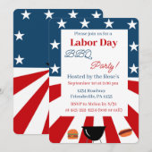 レイバー・デーの招待 招待状 (正面/裏面)