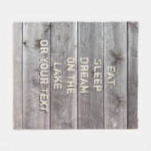 レイパーソナライズされたクハウ飾スのアイディア、スロー フリースブランケット (正面(横))