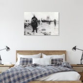 レイフ・エリクソンによるアメリカの発見 キャンバスプリント (インサイチュ (寝室))