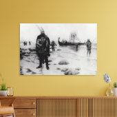 レイフ・エリクソンによるアメリカの発見 キャンバスプリント (インサイチュ (リビング))