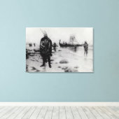 レイフ・エリクソンによるアメリカの発見 キャンバスプリント (インサイチュ (ウッドフロア))