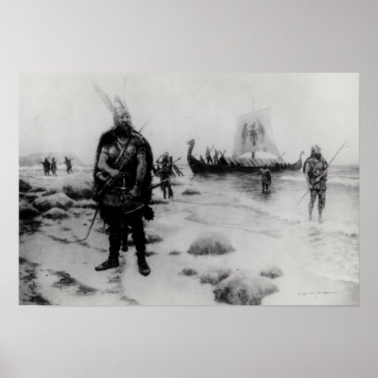 レイフ・エリクソンによるアメリカの発見 ポスター (正面)