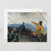 レイフ・エリクソンは1893年にアメリカに上陸する ポストカード (正面/裏面)