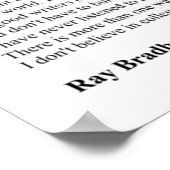 レイブラッドベリー引用文 ポスター (角)