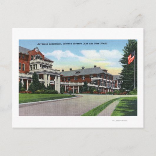 レイブルック療養所の外観 ポストカード (正面)
