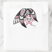 レイブンが太陽を盗む 長方形シール (バッグ)