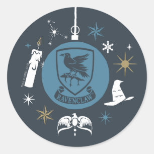 レイブンクロー™ ホリデー バブル グラフィック ラウンドシール