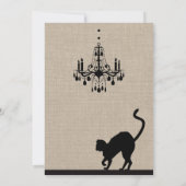 レイブン&シャンデリアオンバーラップハロウィーン招待状 招待状 (裏面)