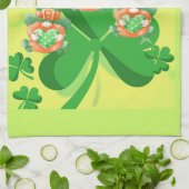レイプラカウンズを飛び上げろ!St pattys day キッチンタオル (折り畳み)