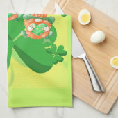 レイプラカウンズを飛び上げろ!St pattys day キッチンタオル (四つ折り)