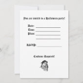 レイベンとスカルハローウィンパーティ招待状 招待状 (裏面)