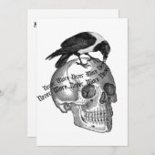 レイベンとスカルハローウィンパーティ招待状 招待状 (正面/裏面)