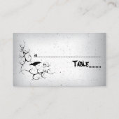 レイベンとスカル結婚ゴシックの護衛カード プレイスカード (裏面)