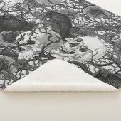 レイベンの秘密。暗くて陰気なゴシック様式のイラストレーション シェルパブランケット (3/4)