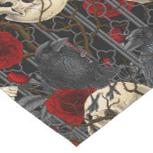 レイベンの秘密。暗くて陰気なゴシック様式のイラストレーション ショートテーブルランナー (コーナー)