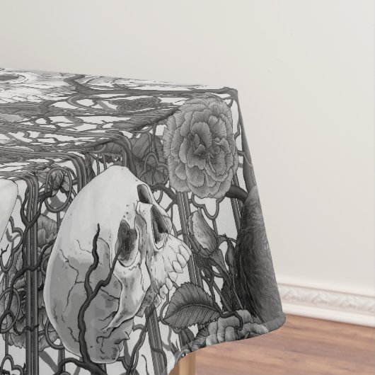 レイベンの秘密。暗くて陰気なゴシック様式のイラストレーション テーブルクロス (インサイチュ)