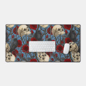 レイベンの秘密。暗くて陰気なゴシック様式のイラストレーション デスクマット (キーボード&マウス)