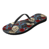 レイベンの秘密。暗くて陰気なゴシック様式のイラストレーション ビーチサンダル (アングル)