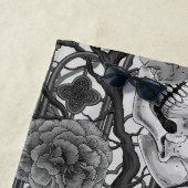 レイベンの秘密。暗くて陰気なゴシック様式のイラストレーション ビーチタオル (インサイチュ)