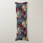 レイベンの秘密。暗くて陰気なゴシック様式のイラストレーション ボディピロー (正面縦)