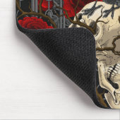 レイベンの秘密。暗くて陰気なゴシック様式のイラストレーション マウスパッド (コーナー)