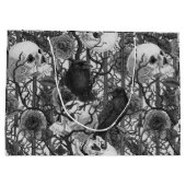 レイベンの秘密。暗くて陰気なゴシック様式のイラストレーション ラージペーパーバッグ (裏面)