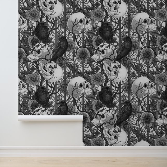 レイベンの秘密。暗くて陰気なゴシック様式のイラストレーション 壁紙 (アプリケーション)