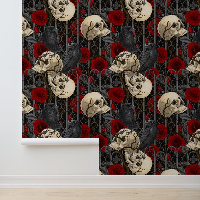 レイベンの秘密。暗くて陰気なゴシック様式のイラストレーション 壁紙 (アプリケーション)