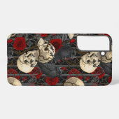 レイベンの秘密。暗くて陰気なゴシック様式のイラストレーション SAMSUNG GALAXYケース (裏面横)