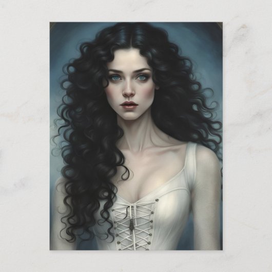 レイベンの髪の美しい ポストカード (正面)