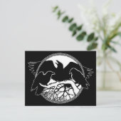 レイベンアート招待状パーソナライズされた先住民アートカード 招待状 (スタンド正面)