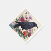 レイベンカラフルフローラアート スタンダードカクテルナプキン (角)