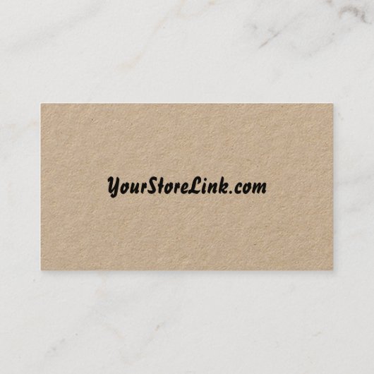 レイベンクラフトコージー編み物クロチェットハンドメイドスカーフ 名刺 (裏面)