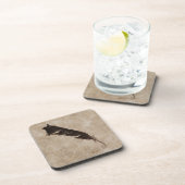 レイベンズフェザーバードラバーカウデザイン コースター (右側)