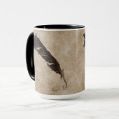 レイベンズフェザーバードラバーカウデザイン マグカップ (正面左)