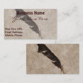レイベンズフェザーバードラバーカウデザイン 名刺 (正面/裏面)