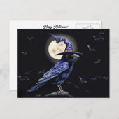 レイベンハロウィーンフォークアートスタイル シーズンポストカード (正面/裏面)