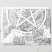 レイベンマジック異教のウィッカ着色ページ (正面/裏面)