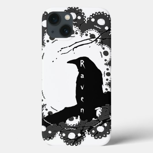 レイベンレースネームB&W&グレーゴシック Case-Mate iPhoneケース (裏面)