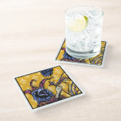 レイベン不機嫌-ポップ・アートのゴシック悪夢シュレアル ガラスコースター (アングル)