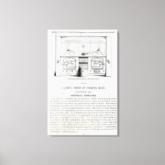 レイミントンのストーブかキッチナーか キャンバスプリント (正面)