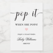 レイモダントミニマルポップ・アートのンItミニボトルラベル ワインラベル (シングルラベル)