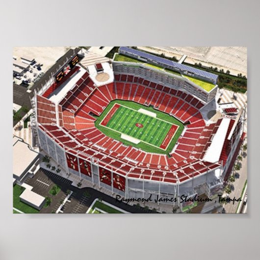 レイモンドジェームズスタジアム，タンパ，フロリダ ポスター (正面)