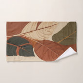 レイヤインスパイアー | モダン葉絵を描病 バスタオルセット (ハンドタオル)