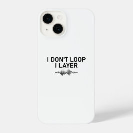 レイヤミュージックをループしないミニマル iPhone 14ケース