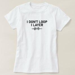 レイヤミュージックをループしないミニマル Tシャツ