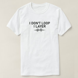 レイヤミュージックをループしないミニマル Tシャツ